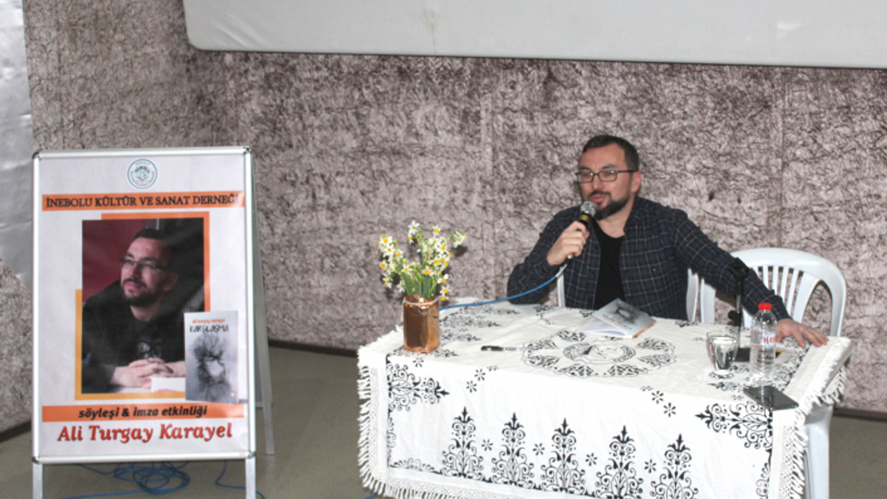 Eğitimci-Yazar Ali Turgay Karayel İnebolu’da okurlarıyla buluştu