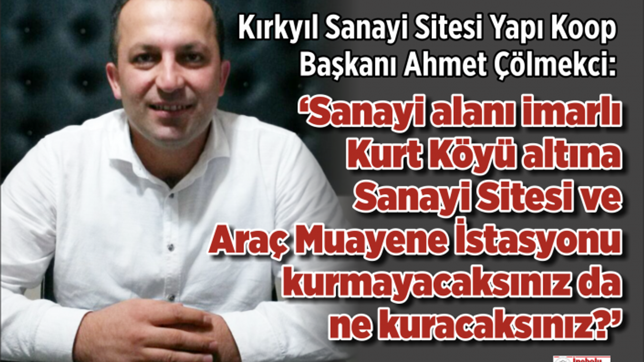 Çölmekci'den açıklama 'Şimdi sözünüzü tutma zamanı geldi'
