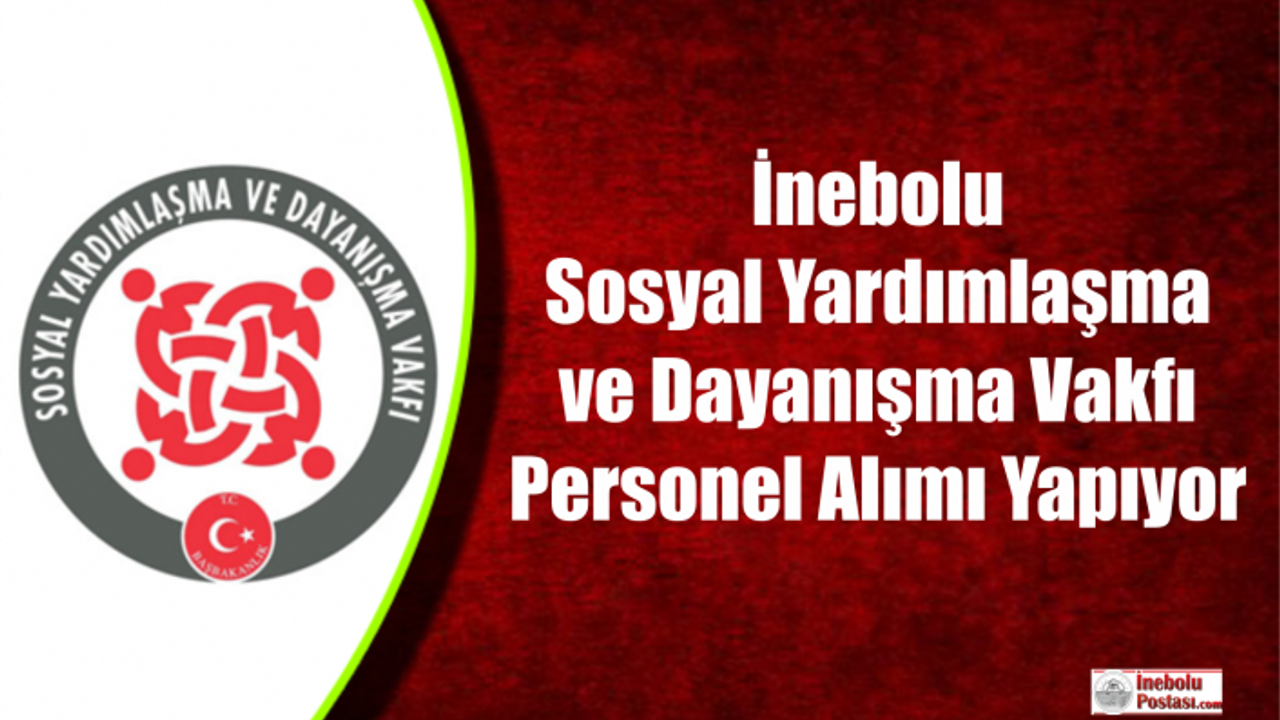 İnebolu SYDV Personel Alımı Yapıyor