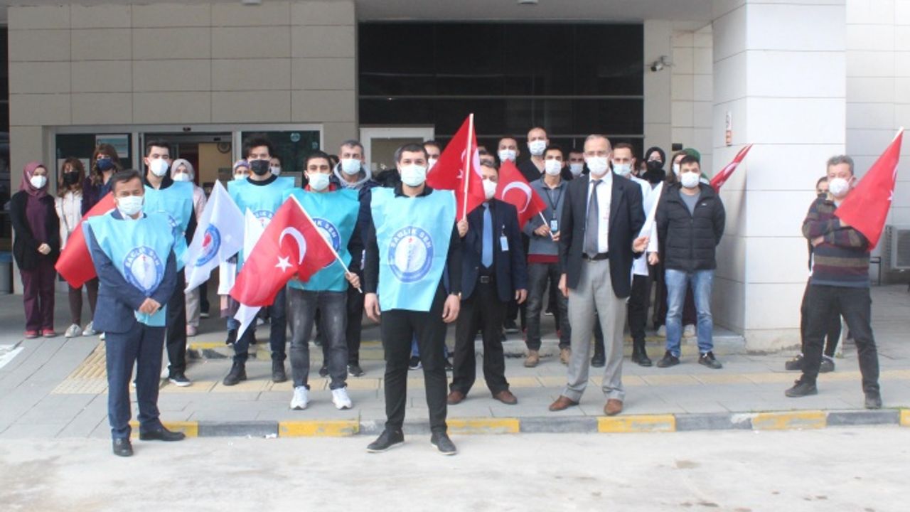 İnebolu Sağlık-Sen iş bırakma eylemi yaptı