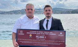 Genç hemşehrimize AR-GE ödülü