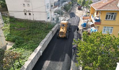 İnebolu'da eski hastane yolu asfalta kavuştu