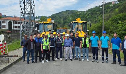Doğanyurt'ta doğalgaz için ilk  kazma vuruldu