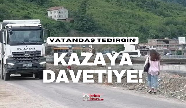 Vatandaş Tedirgin: KAZAYA DAVETİYE!