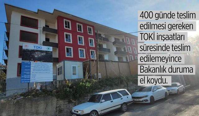 İnebolu'da TOKİ inşaatı yarım kaldı!