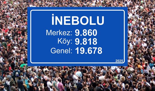 İnebolu ilçe genel nüfusu 20 binin altına geriledi!