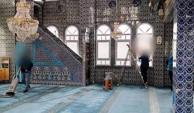 Hükümlüler, Ramazan öncesi camileri temizledi