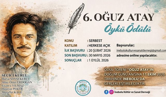 Oğuz Atay Öykü Ödülü 2026 Başvuruları Başladı