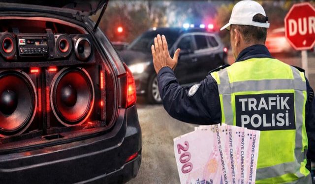 Ses sistemi kullanan sürücülere ceza yağdı!
