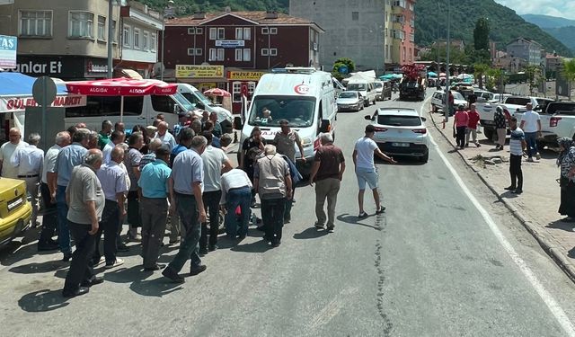 Motosikletin çarptığı kadın yaralandı