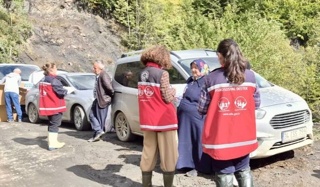 Psikososyal destek ekipleri Deresökü Köyü’nde sahada