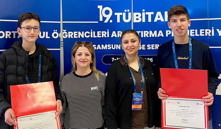 İnebolu BİLSEM, TÜBİTAK fuarında bölge birincisi oldu