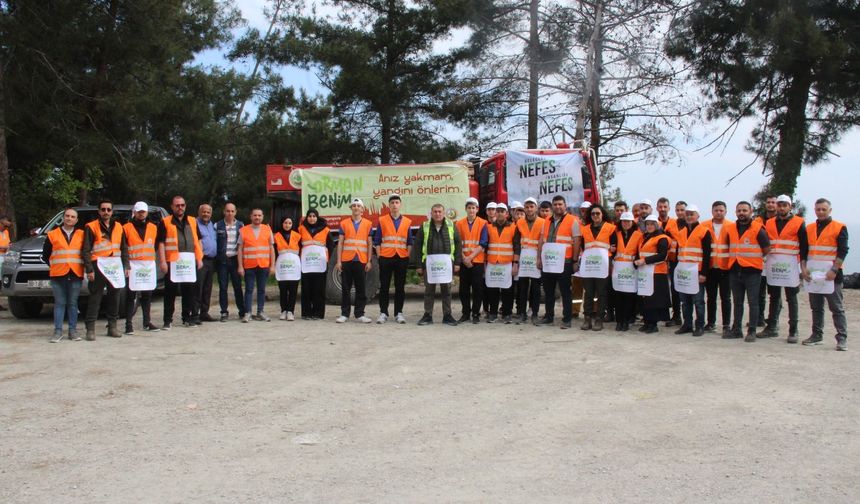 ‘Orman Benim’ etkinliğinde ormanlık alanlar temizlendi
