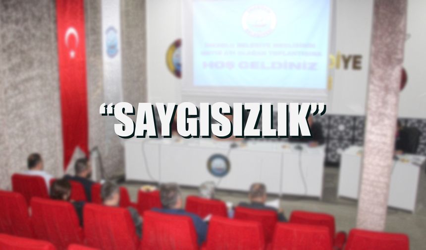 Belediye Meclis Toplantısı’nda basın mensubuna BÜYÜK SAYGISIZLIK!