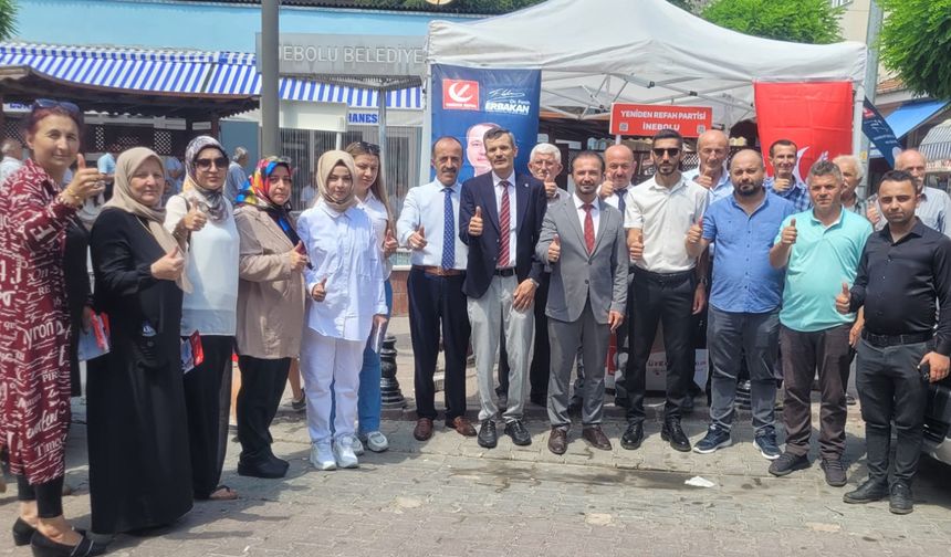Yeniden Refah Partisi’nden İnebolu’da saha çalışması