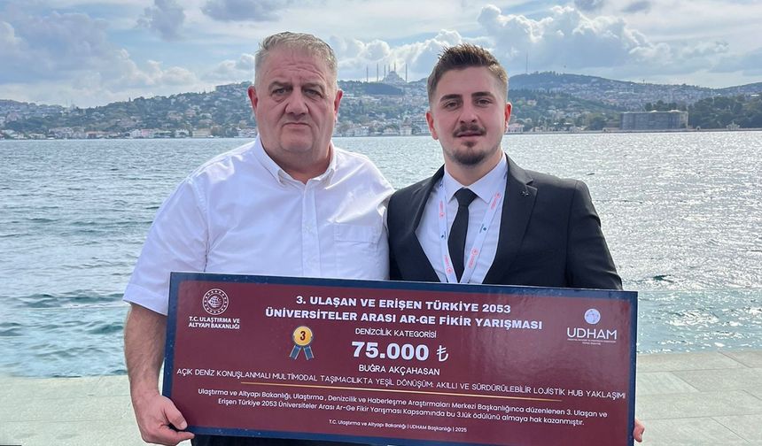 Genç hemşehrimize AR-GE ödülü