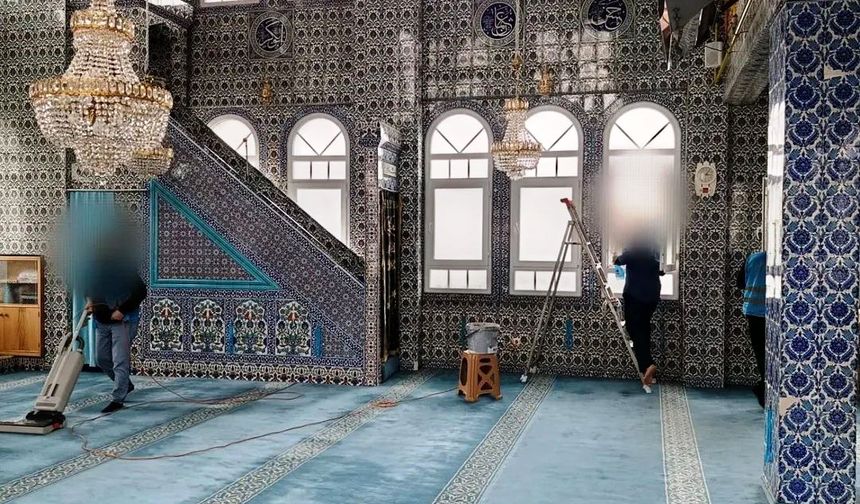 Hükümlüler, Ramazan öncesi camileri temizledi
