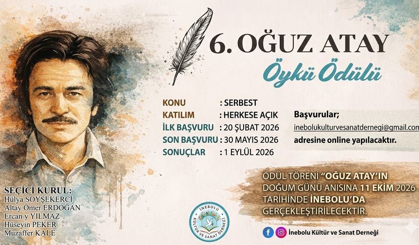 Oğuz Atay Öykü Ödülü 2026 Başvuruları Başladı