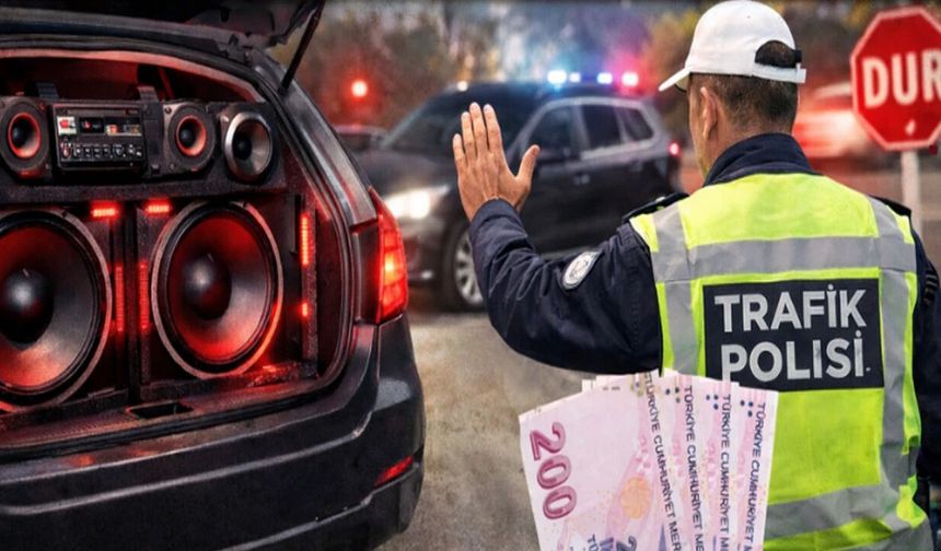 Ses sistemi kullanan sürücülere ceza yağdı!