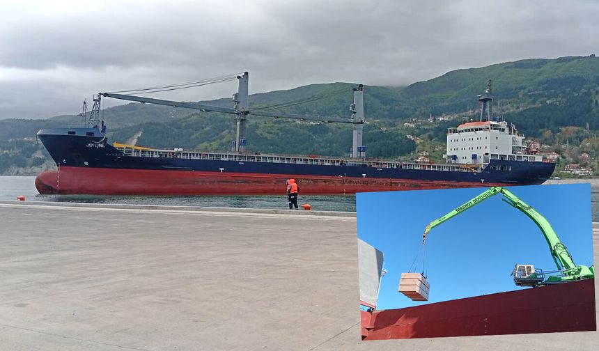 İnebolu Limanı'ndan Cezayir'e sunta ihracatı!
