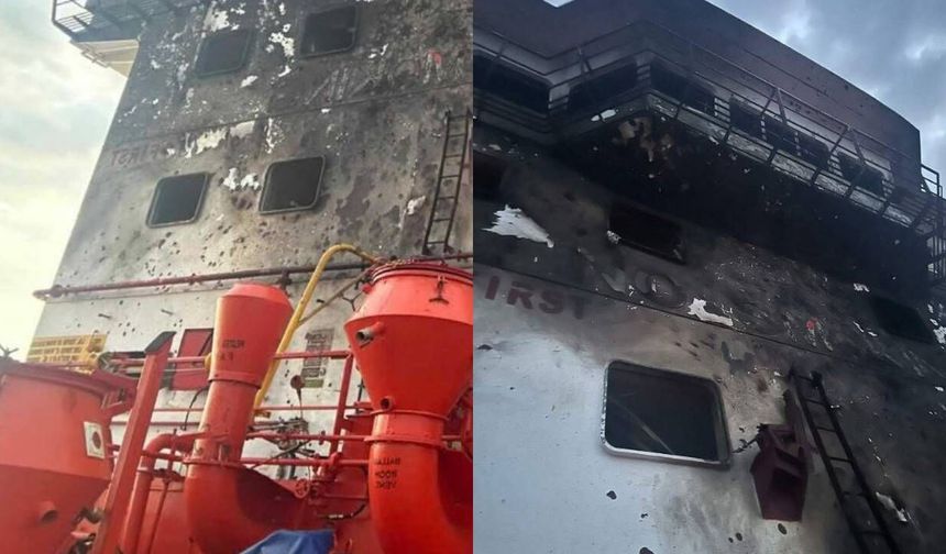 Sabahat Telli tanker gemisi Ukrayna'da vuruldu!