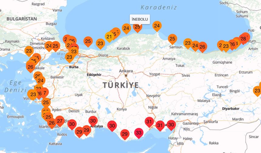 İnebolu’da deniz suyu sıcaklığı Ege’yi aratmıyor