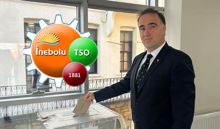 İnebolu Ticaret ve Sanayi Odası'nda Şakir İşeri, yeniden başkan seçildi